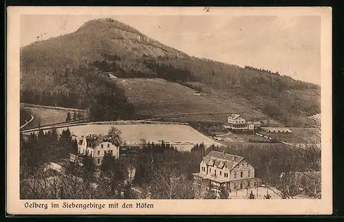 AK Königswinter, Oelberg im Siebengebirge mit den Höfen