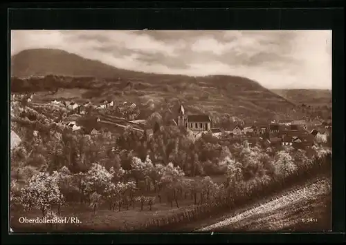 AK Oberdollendorf a. Rh., Totalansicht mit Kirche