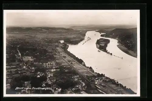 AK Königswinter a. Rhein, Blick vom Drachenfels