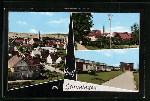 AK Gemmingen, Ortsansicht mit Kirche