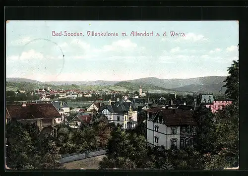 AK Bad-Sooden, Villenkolonie m. Allendorf a. d. Werra