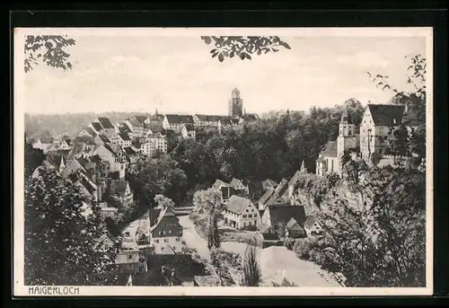 AK Haigerloch, Ortsansicht aus der Vogelschau