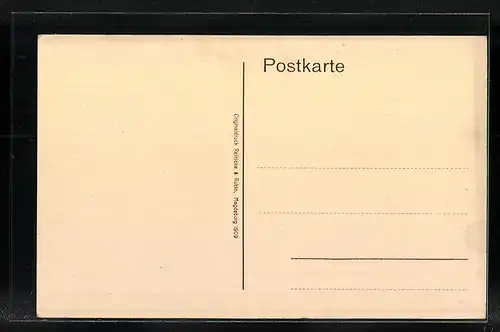 AK Minden, Anlagenauf dem Weber-Glacis mit dem Regierungs-Gebäude und Denkmal