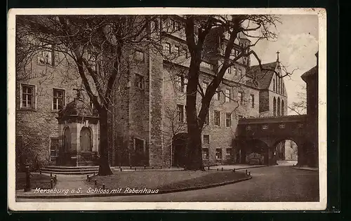 AK Merseburg a. S., Schloss mit Rabenhaus