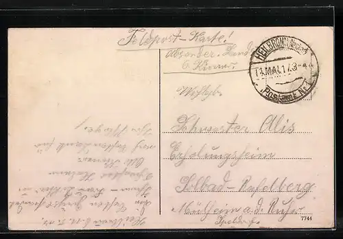 AK Heilbronn, Blick in die Kaiserstrasse