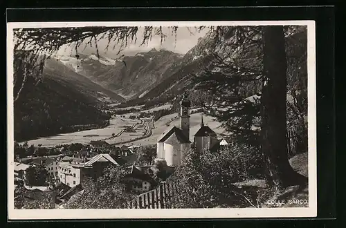 AK Colle Isarco, Ortsansicht mit Kirche