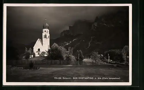 AK San Constantino, Ortsansicht mit Kirche