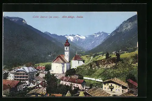AK Colle Isarco, Teilansicht mit Kirche