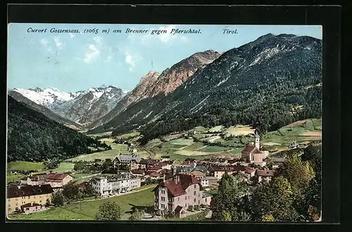 AK Gossensass am Brenner, Teilansicht gegen Pflerschtal