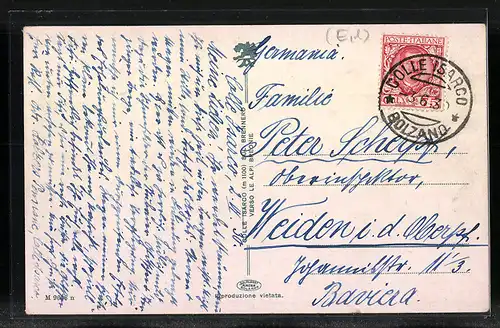 AK Colle Isarco sul Brennero, Panorama verso le Alpi Breonie