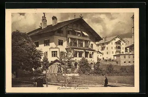 AK Kastelruth, Kurpension Ida Jörg mit Nebenhaus