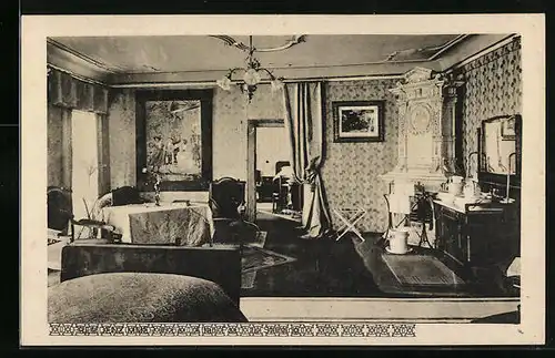 AK Sterzing, Central-Hotel Alte Post - Innenansicht