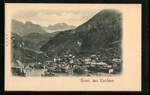 AK Kardaun, Teilansicht mit Bergpanorama