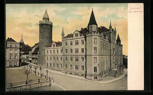 AK Bautzen, Alte Kaserne aus der Vogelschau