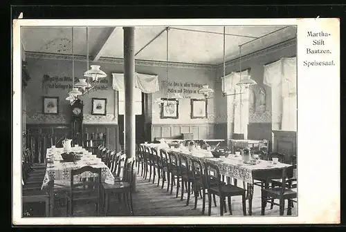 AK Bautzen, Martha-Stift - Speisesaal