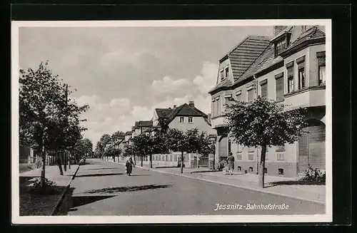 AK Jessnitz, Partie in der Bahnhofstrasse