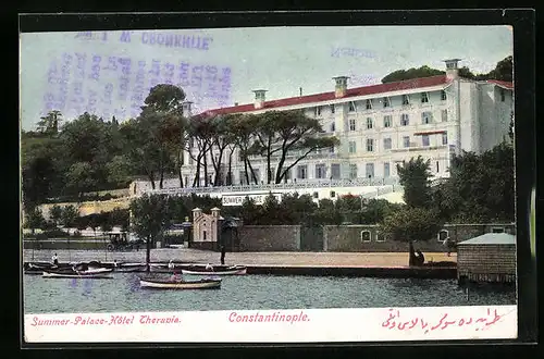 AK Constantinople, Summer-Palace-Hotel Therapia