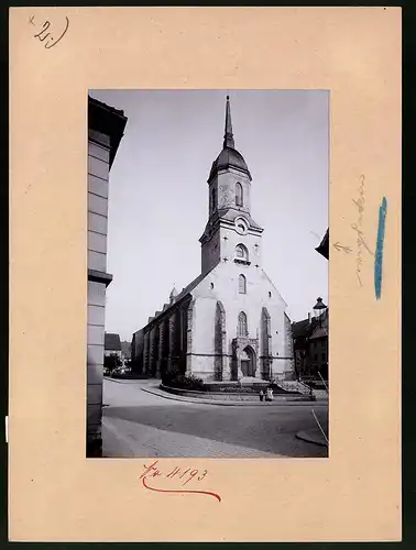 Fotografie Brück & Sohn Meissen, Ansicht Rosswein, Partie an der Kirche