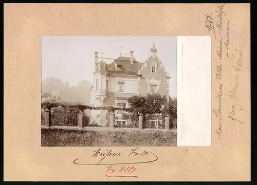 Fotografie Brück & Sohn Meissen, Ansicht Meissen i. Sa., Blick auf Max Schröders Villa Neudörfchen