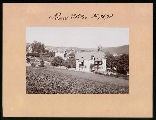 Fotografie Brück & Sohn Meissen, Ansicht Bad Elster, Blick auf Albrechtshof mit Villen