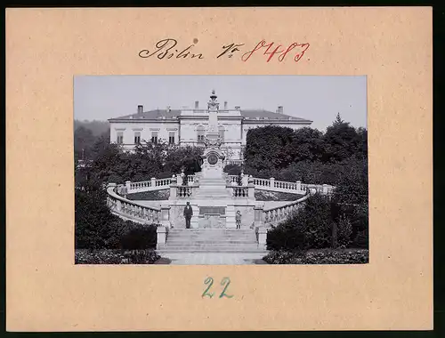 Fotografie Brück & Sohn Meissen, Ansicht Bilin-Sauerbrunn, Dr. Ritter von Reuss Denkmal