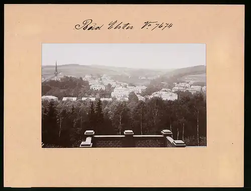 Fotografie Brück & Sohn Meissen, Ansicht Bad Elster, Blick auf die Stadt vom Bettyplatz aus gesehen