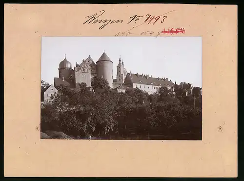 Fotografie Brück & Sohn Meissen, Ansicht Wurzen i. Sa., Blick auf das Schloss