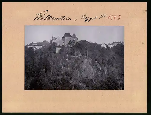 Fotografie Brück & Sohn Meissen, Ansicht Wolkenstein i. Sa., Blick auf das Schloss Wolkenstein