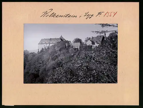 Fotografie Brück & Sohn Meissen, Ansicht Wolkenstein i. Sa., Blick nach dem Schloss Wolkenstein