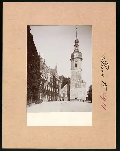 Fotografie Brück & Sohn Meissen, Ansicht Riesa, Partie an der Klosterkirche