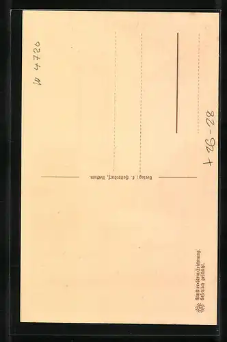 Steindruck-AK Beckum i. W., Höxberg oder Soestwarte