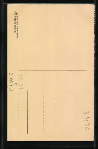 Steindruck-AK Höxter a. W., Haus Hottensen von der Strasse gesehen