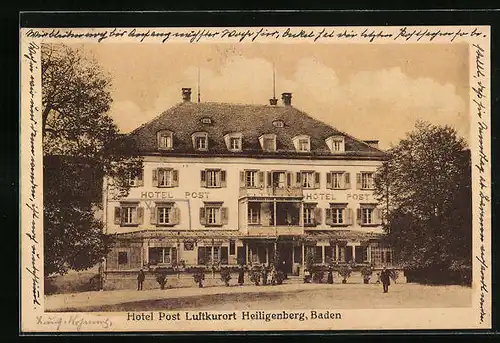 AK Heiligenberg /Baden, Hotel Post Luftkurort