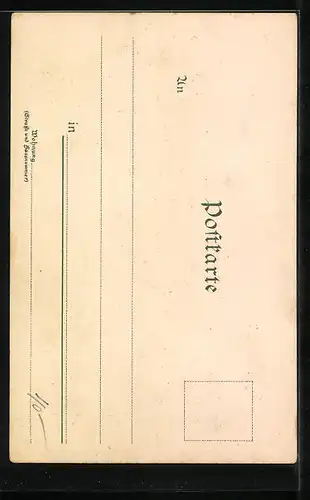 Lithographie Leipzig, Aussichtsturm auf dem Mont Scherbelio
