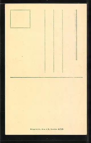 AK Greifswald, Rubenow-Restaurant von Carl Wilde mit der Nikolaikirche