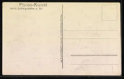 AK Ludwigshafen a. Rh., Partie in der Richard Wagnerstrasse