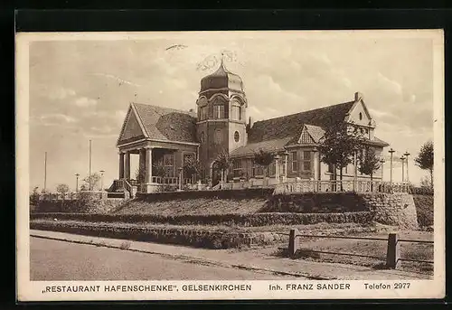 AK Gelsenkirchen, Gasthaus Restaurant Hafenschenke