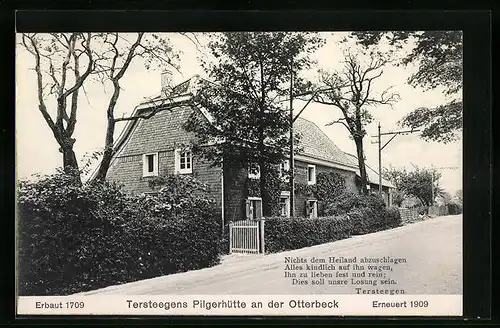 AK Barmen, Tersteegens Pilgerhütte a. d. Otterbeck - Strassenansicht