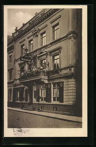 AK Freiburg i. B., Hotel Markgräfler Hof in der Gerberau beim Martinstor