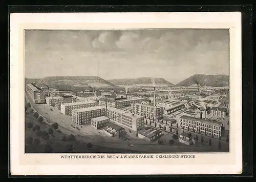 AK Geislingen-Steige, Württembergische Metallwarenfabrik