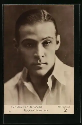 AK Schauspieler Rudolf Valentino in dem Film Les Vedettes de Cinéma