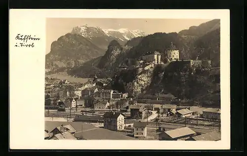 AK Kufstein, die Burg über der Stadt