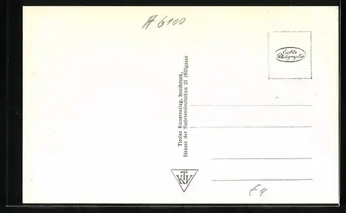 AK Seefeld, Generalansicht mit Gebirgsblick