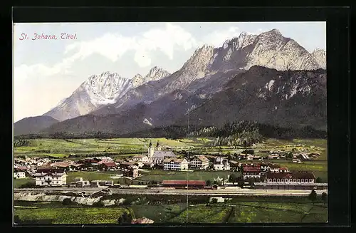 AK St. Johann, Talpanoramamit der Ortschaft