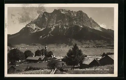 AK Lermoos, Talpanorama mit Ehrwald