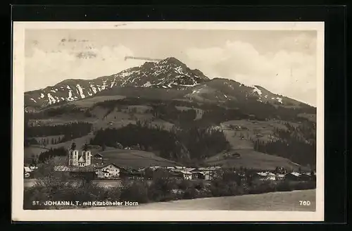 AK St. Johann, Blick auf das Kitzbüheler Horn