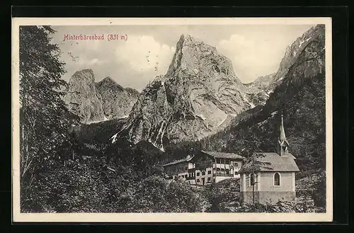 AK Hinterbärenbad, an der Kapelle