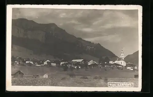 AK Lermoos, Blick zur Kirche im Ort