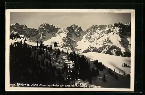 AK Kitzbühel, Hotel Ehrenbachhöhe auf dem Hahnenkamm