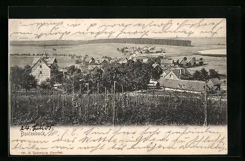 AK Buntenbock, Blick ins Tal auf den Ort
